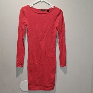 Ladies Red Sweater Dress